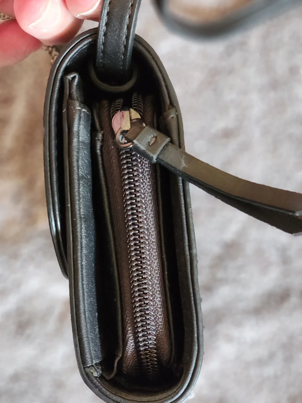 Black Crossbody Leather Shoulder Bag